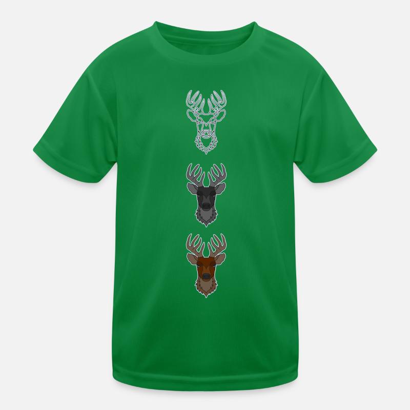 Bois de cerf rouge avec bois de cerf T-shirt sport Enfant