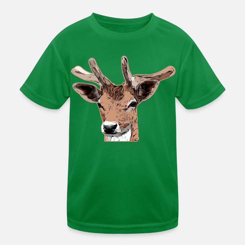 Deer Forest Animal Design Kids Functional T-Shirt