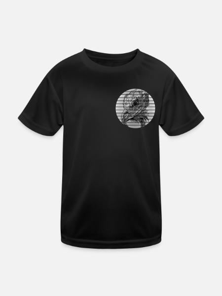 Eagle - Kids Functional T-Shirt - black - Front