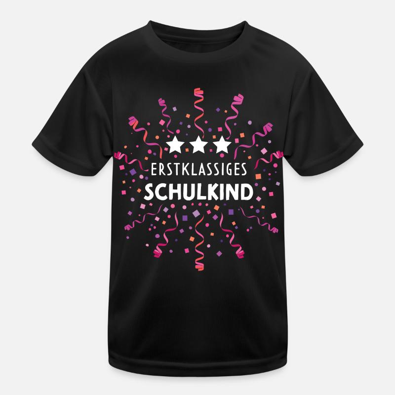 Erstklassig Schulkind Einschulung Schulanfänger Kinder Funktions-T-Shirt