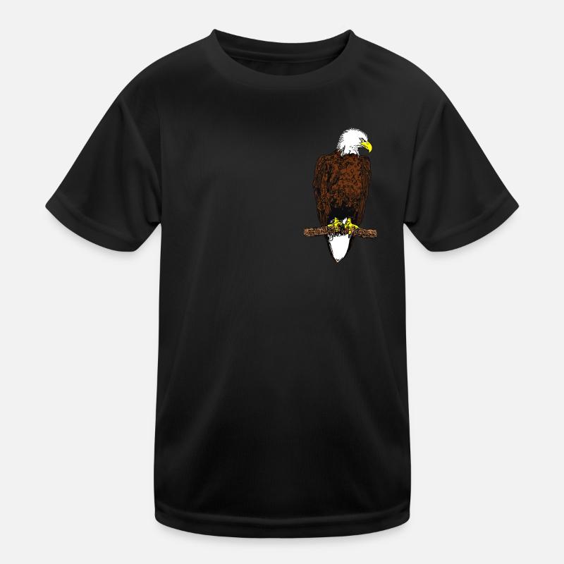 Pygargue à tête blanche - Aigle oiseau Design graphique T-shirt sport Enfant