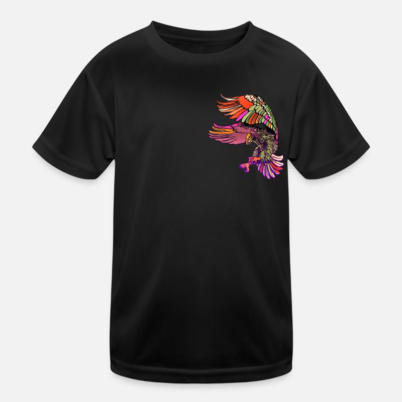 Bald Eagle - Bird Eagle Graphic Design Kids Functional T-Shirt