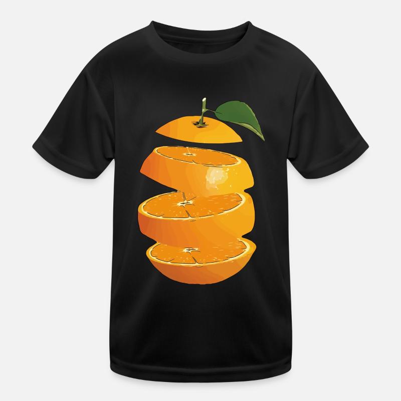 Orange Fruit Kinder Funktions-T-Shirt