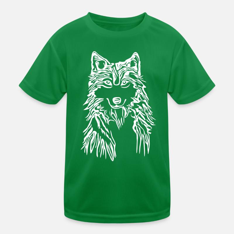 Dessin abstrait de chien Œuvre d’art graphique T-shirt sport Enfant