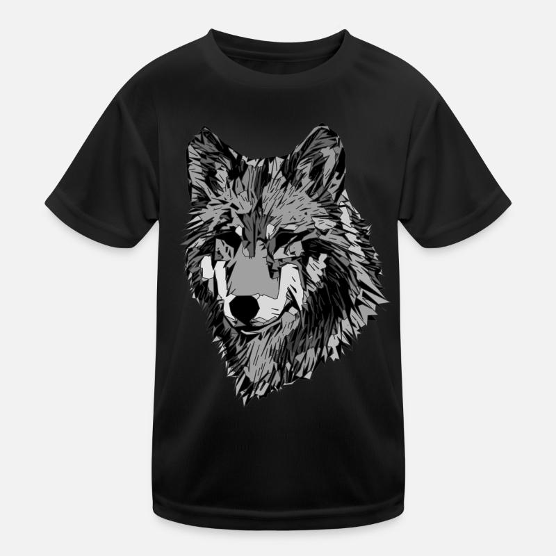 Visage abstrait de chiens T-shirt sport Enfant