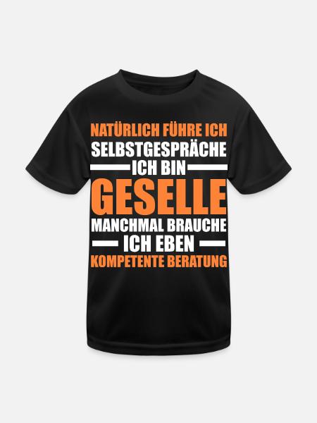 Compagnon Artisanat Certificat de compagnon Cadeau - T-shirt sport Enfant - noir - Devant