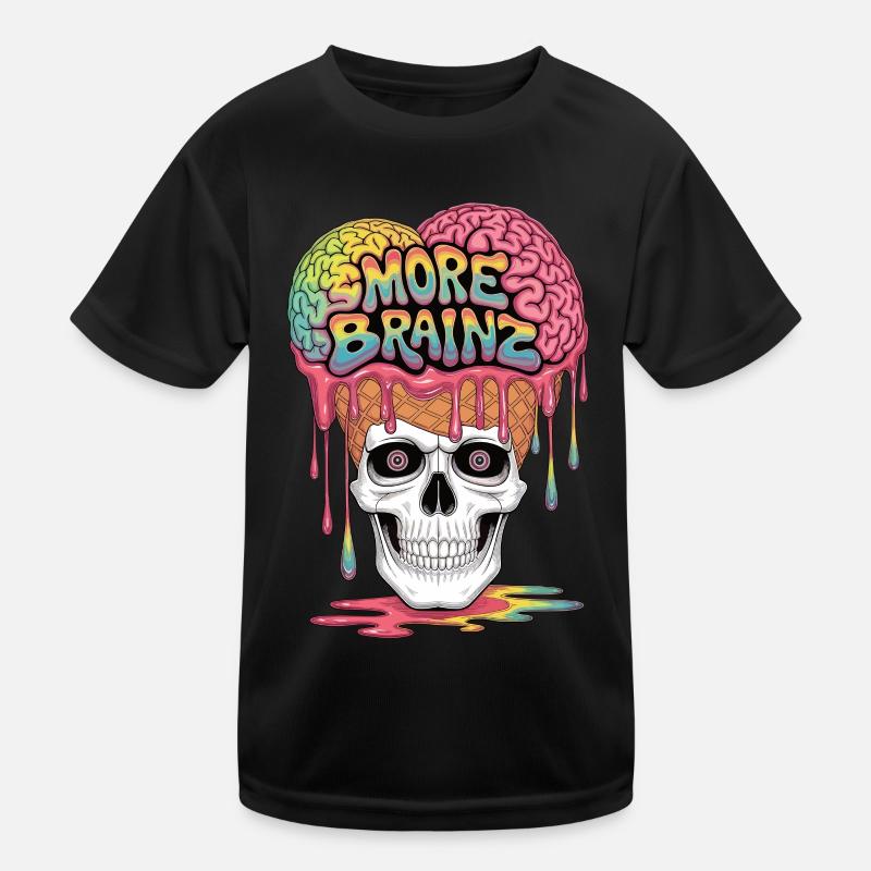 Zombie Eiscreme Wahnsinn Kinder Funktions-T-Shirt