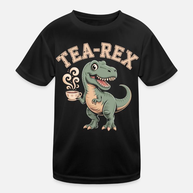Tea-Rex – Der Tee-Dino Kinder Funktions-T-Shirt