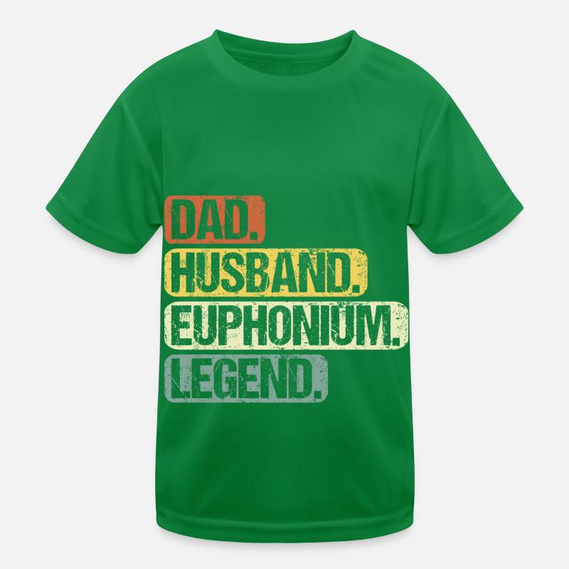 Euphonium Euphonist Dad Proverbs Funny Kids Functional T-Shirt