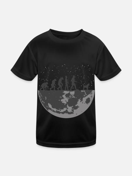 Irish Doodle Dad Papa Master Dog Papa for Him - Kids Functional T-Shirt - black - Front
