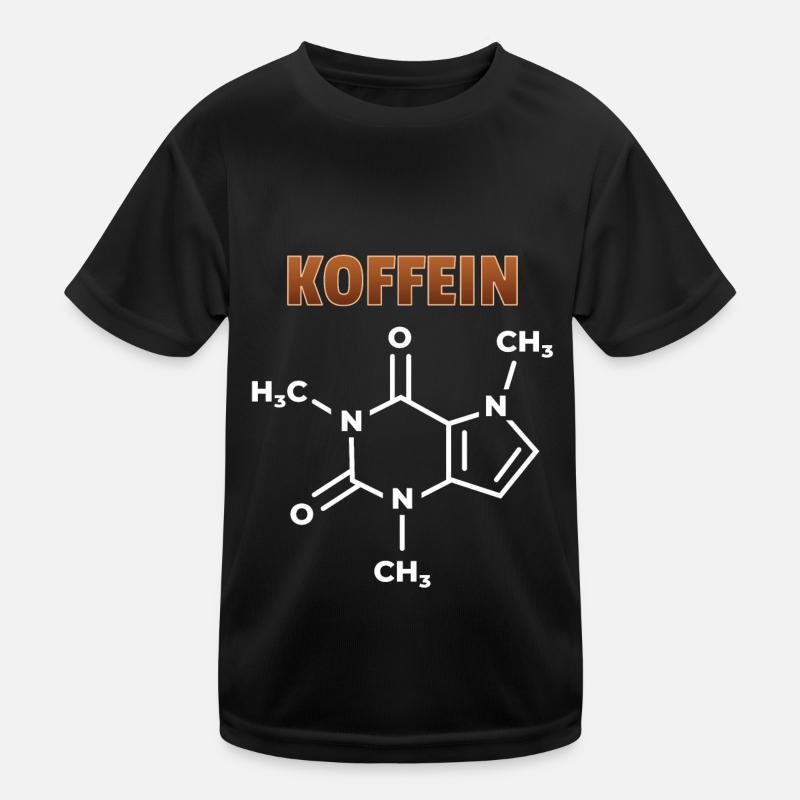 Caféine Formule chimique Café Accro Cadeau T-shirt sport Enfant