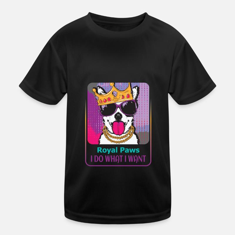 Hartnäckiger Hundekönig Kinder Funktions-T-Shirt