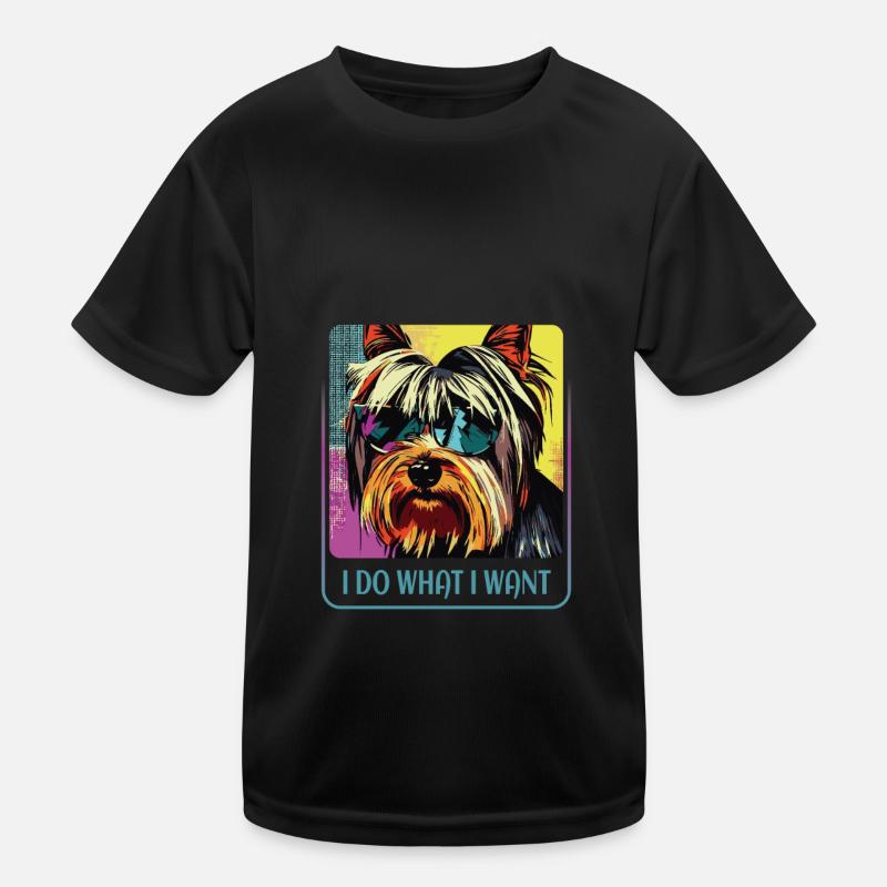Stubborn Yorkie Kids Functional T-Shirt