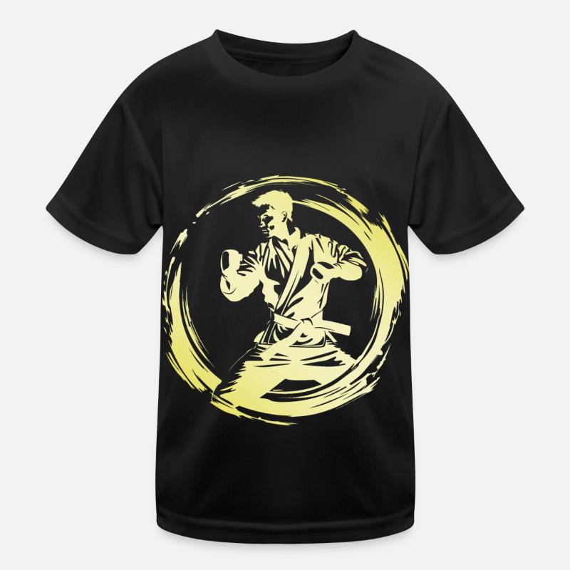 Karate Man Kids Functional T-Shirt