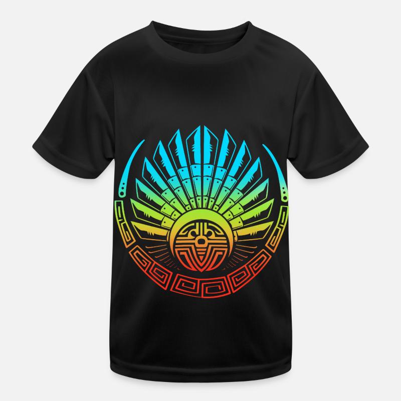 aztec Maya kalender Inka Kinder Funktions-T-Shirt