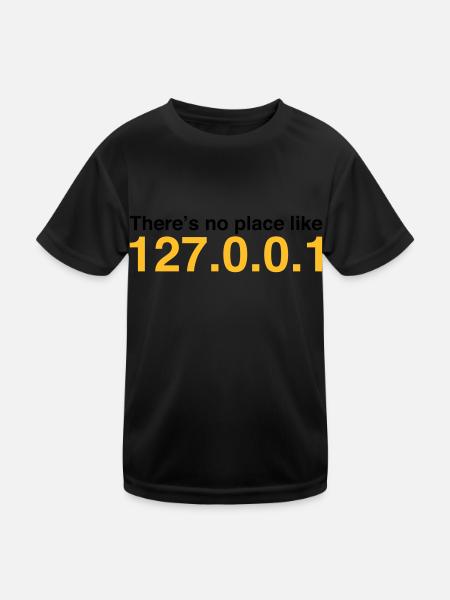 NERD HUMOR: Zuhause ist es am schönsten! - Kinder Funktions-T-Shirt - Schwarz