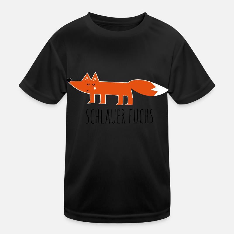 sly fox cunning fox comic funny sayings Kids Functional T-Shirt