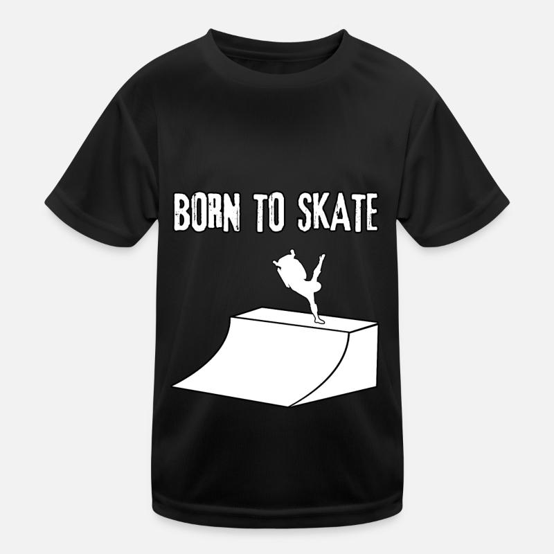 Rollstuhl Born to Skate Kinder Funktions-T-Shirt