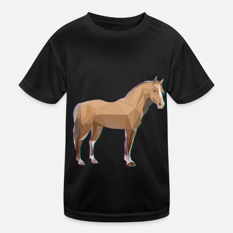 Reiten Pferdemädchen Pferd Kinder Funktions-T-Shirt
