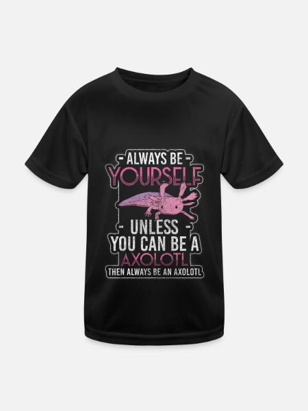 Axolotls Lurch Amphibiens - T-shirt sport Enfant - noir - Devant