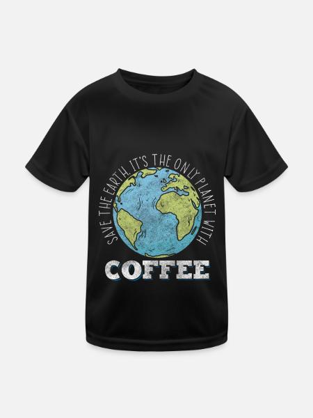 Nature Conservation Climate Change Recycling - Kids Functional T-Shirt - black - Front