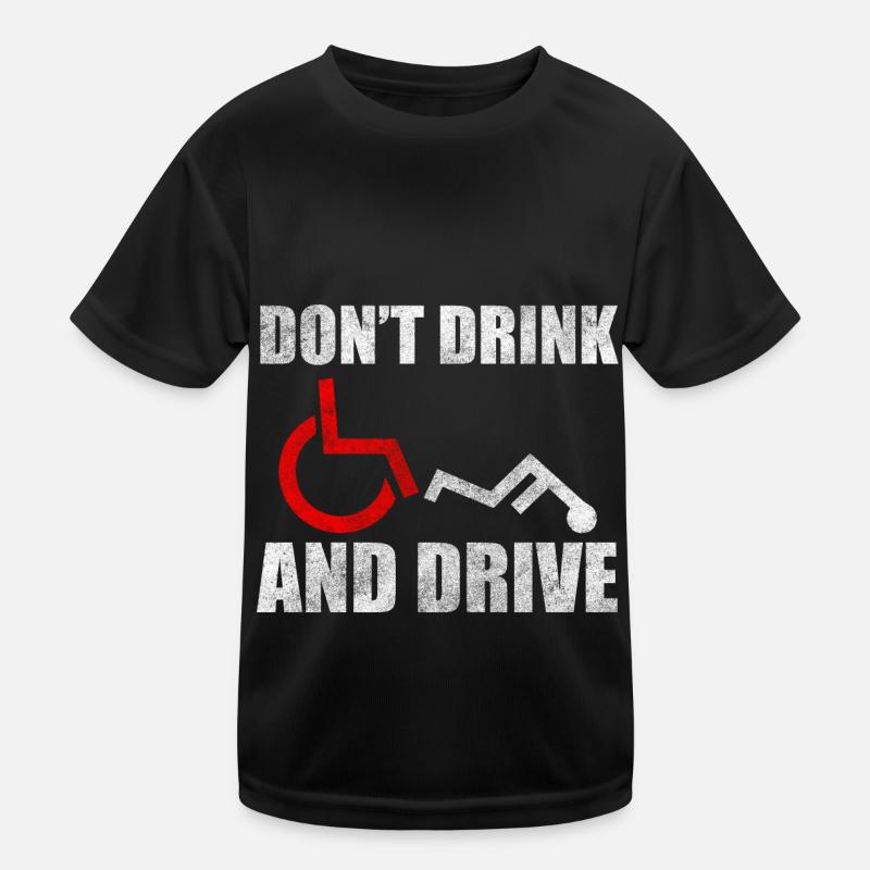 Wheelchair User Disabled Humor Kids Functional T-Shirt