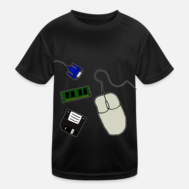 Ordinateur rétro T-shirt sport Enfant