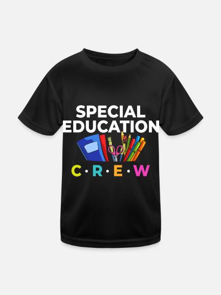 Special education Special education Promoting special needs - Kids Functional T-Shirt - black - Front