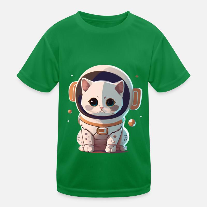 Chatstronaute mignon #2 T-shirt sport Enfant
