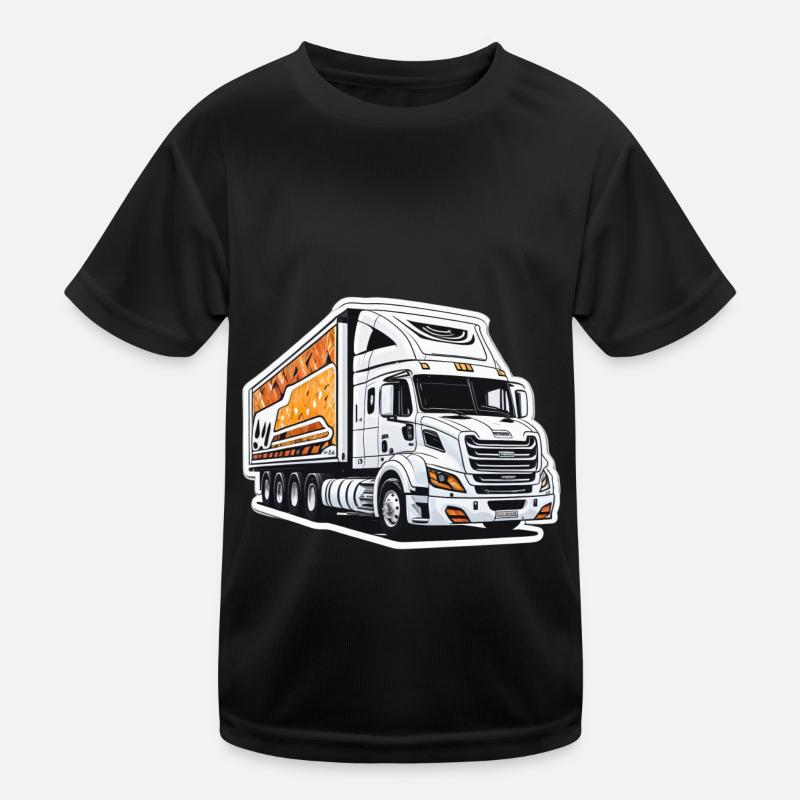 Sattelzugmaschine Kinder Funktions-T-Shirt