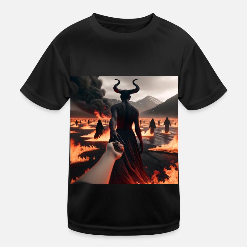 Suivez-moi jusqu’à l’abîme - Pacte du Diable Infernal #01 T-shirt sport Enfant