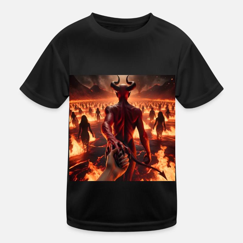 Follow Me to the Abyss - Infernal Devil's Pact #11 Kids Functional T-Shirt