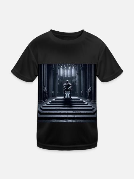 Fart Souls – Hollow Knight auf Porzellanthron #12 - Kinder Funktions-T-Shirt - Schwarz - Vorne