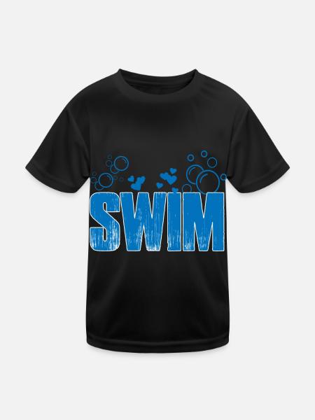 Nager - T-shirt sport Enfant - noir - Devant