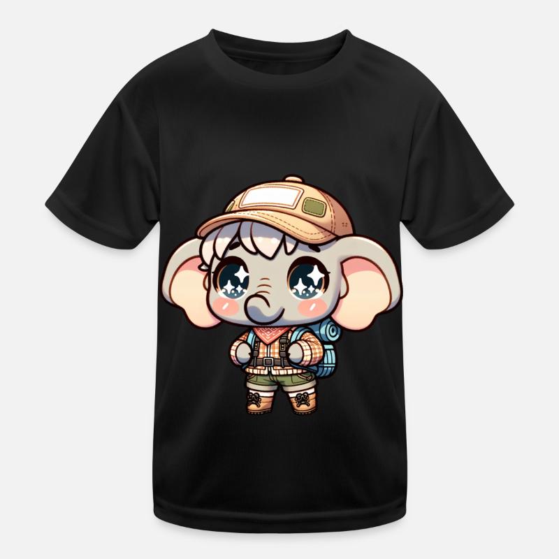 Éléphant Randonnée Grande Aventure Éléphant T-shirt sport Enfant