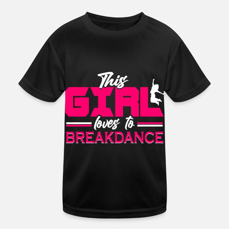 Breakdance Mädchen Breakdancer Kinder Funktions-T-Shirt