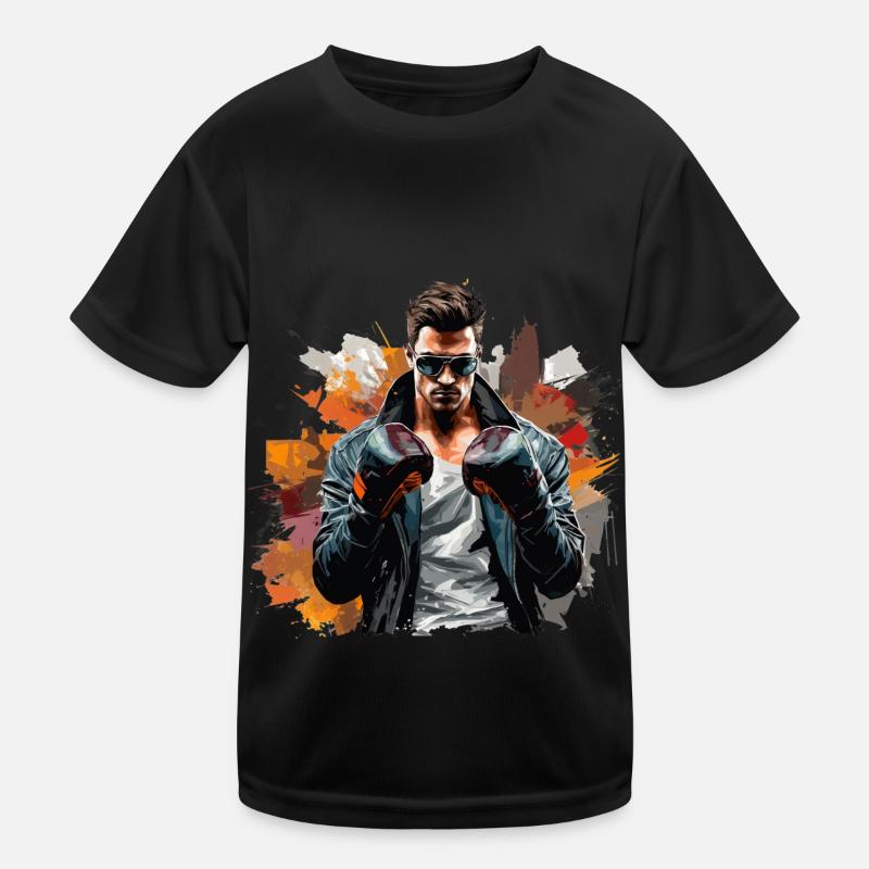 Knockout | Graffiti Style Boxer Kids Functional T-Shirt