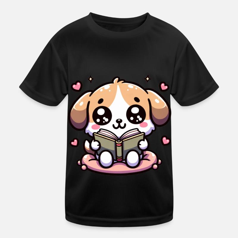Hund lesen Lesen Rover Strampler Kinder Funktions-T-Shirt
