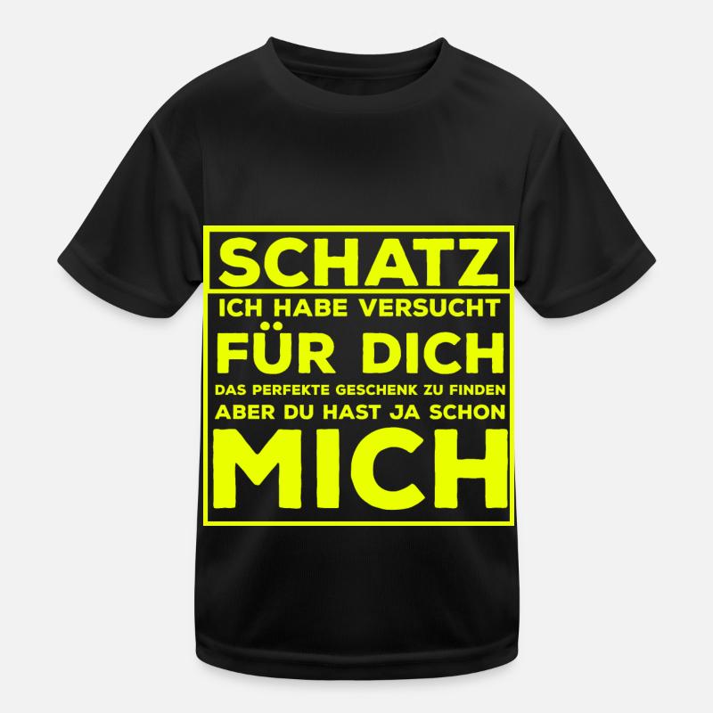 Ich liebe dich willst du mich heiraten Kinder Funktions-T-Shirt