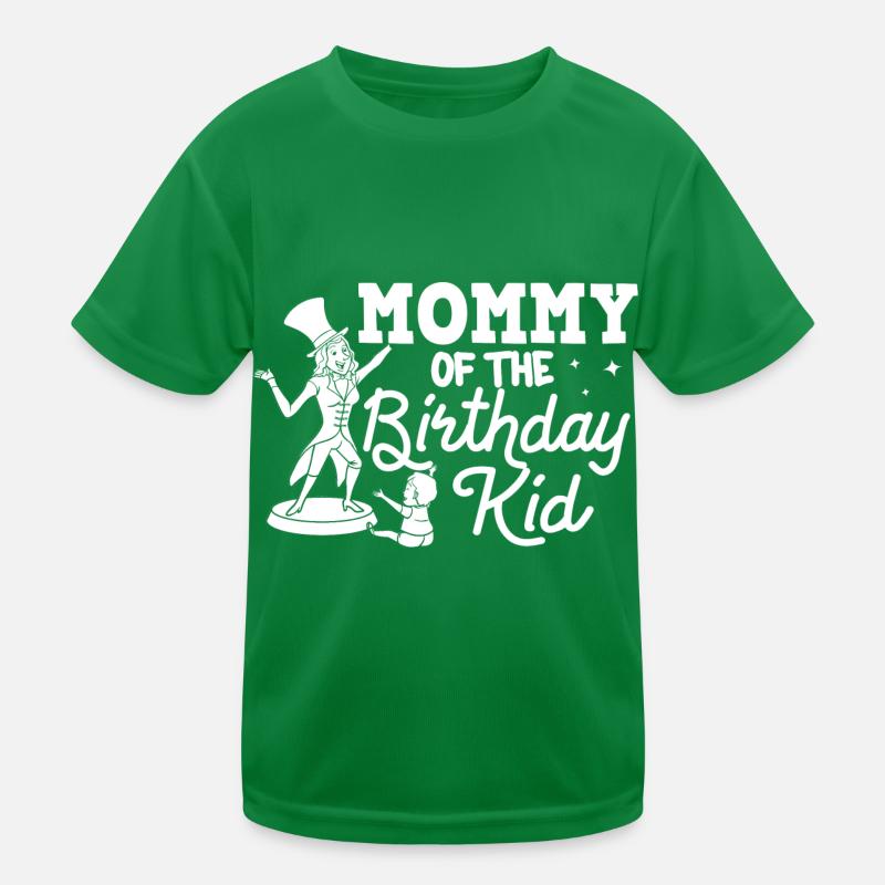 Circus Birthday Party Mama Theme Ringmaster Kids Functional T-Shirt