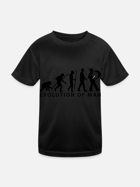 evolution_spielmannszug_pauke_112015_c_2 - Kinder Funktions-T-Shirt - Schwarz - Vorne