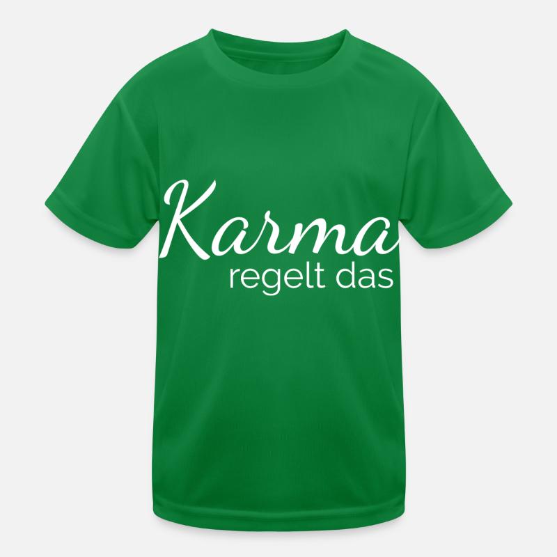 Karma regelt das Kinder Funktions-T-Shirt