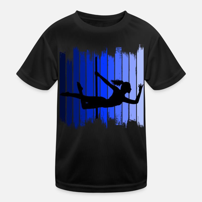 Pole Dance Dancer Competition Acrobatics Sport Kids Functional T-Shirt