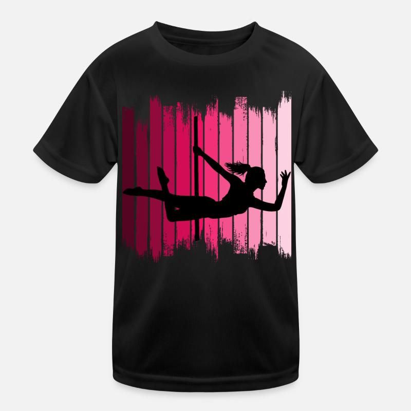 Pole Dance Dancer Wettbewerb Akrobatik Sport Kinder Funktions-T-Shirt