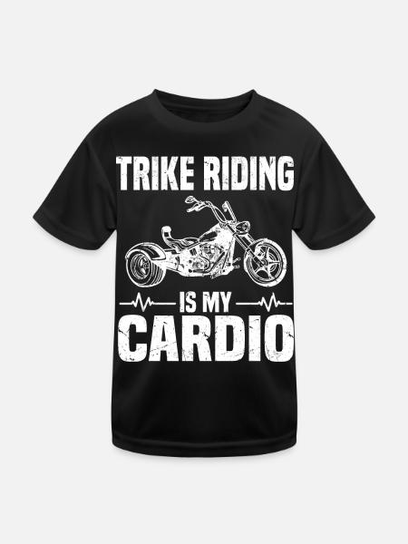 Trike - T-shirt sport Enfant - noir - Devant