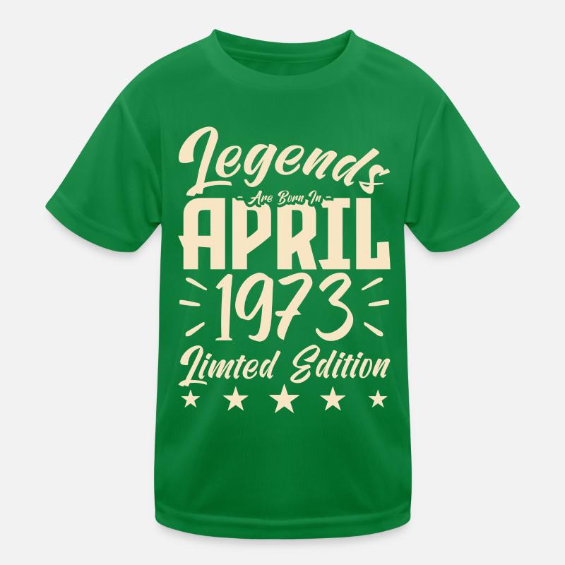 Naissance En avril 1973 Cadeau d'anniversaire 1973 T-shirt sport Enfant