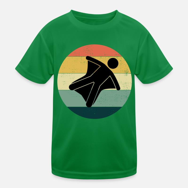 Wingsuit flying Base Jumping Skydiving Wingsuiting Kids Functional T-Shirt
