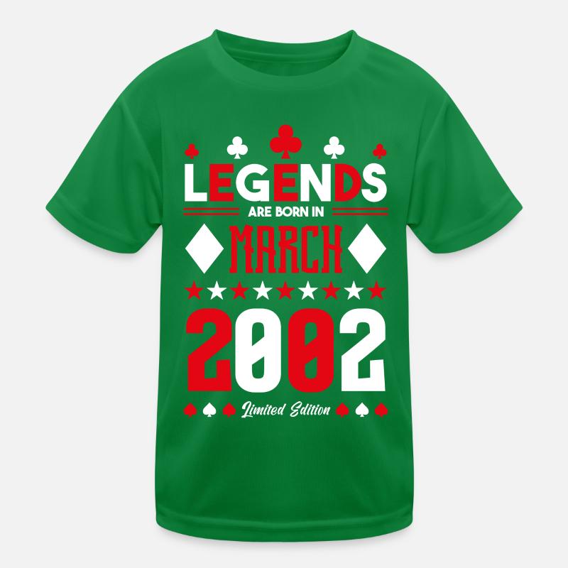 cadeau d'anniversaire Mars 2002. jeux de carte. T-shirt sport Enfant