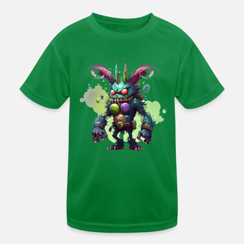 Monster Easter Kids Functional T-Shirt