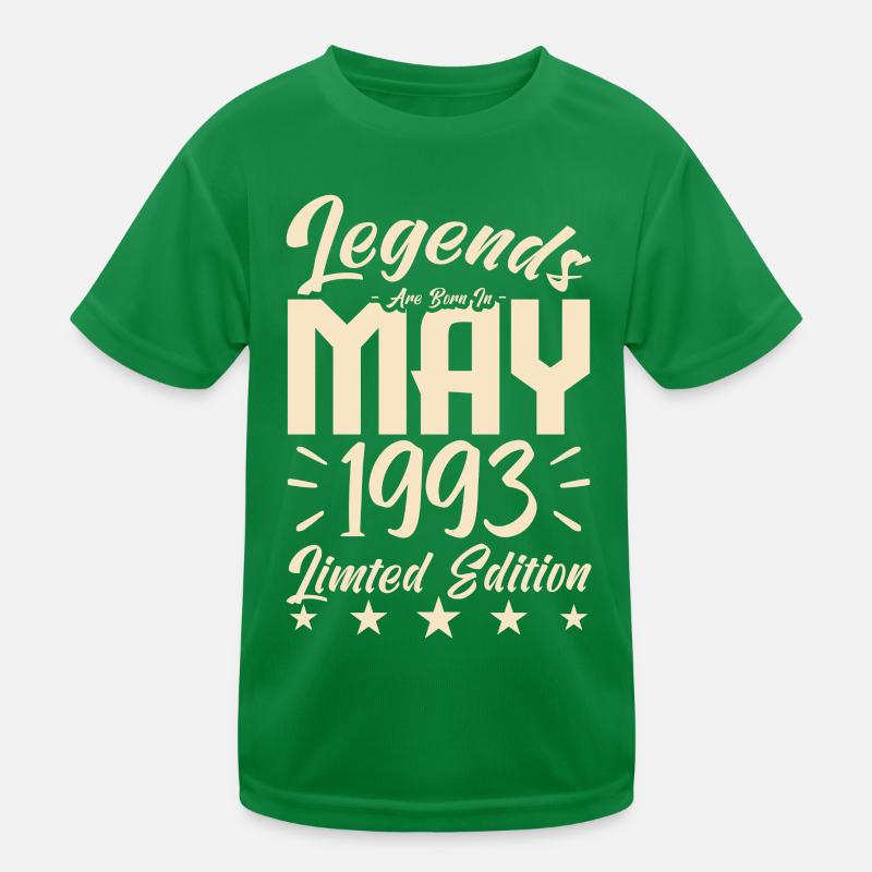 Geboren Mai 1993 Geburtstagsgeschenk 1993. Kinder Funktions-T-Shirt